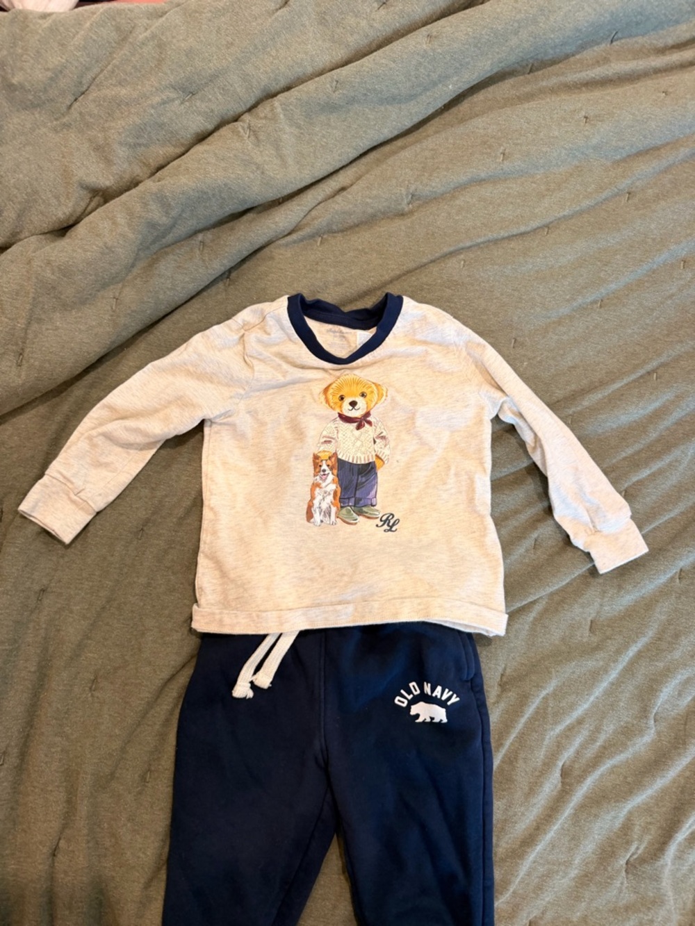 Ralph Lauren | Polo Bear Long Sleeve Tee in Cream